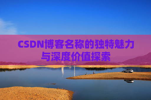 CSDN博客名称的独特魅力与深度价值探索